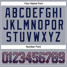 Load image into Gallery viewer, Custom Gray Navy-Red Authentic Drift Fashion Baseball Jersey