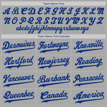 Load image into Gallery viewer, Custom Stitched Gray Royal-Red Sports Pullover Sweatshirt Hoodie