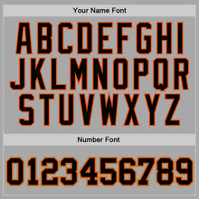 Load image into Gallery viewer, Custom Stitched Gray Black-Orange Sports Pullover Sweatshirt Hoodie