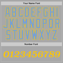 Load image into Gallery viewer, Custom Stitched Gray Gold Sports Pullover Sweatshirt Hoodie