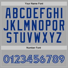 Load image into Gallery viewer, Custom Stitched Gray Royal-White Sports Pullover Sweatshirt Hoodie