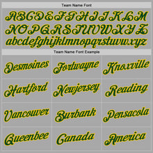 Load image into Gallery viewer, Custom Stitched Gray Green-Gold Sports Pullover Sweatshirt Hoodie