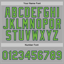 Load image into Gallery viewer, Custom Stitched Gray Neon Green-Navy Sports Pullover Sweatshirt Hoodie