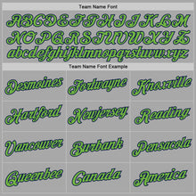 Load image into Gallery viewer, Custom Stitched Gray Neon Green-Navy Sports Pullover Sweatshirt Hoodie