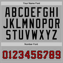 Load image into Gallery viewer, Custom Stitched Gray Red-Black Sports Pullover Sweatshirt Hoodie