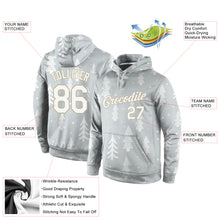 Load image into Gallery viewer, Custom Stitched Gray White-Old Gold Christmas 3D Sports Pullover Sweatshirt Hoodie