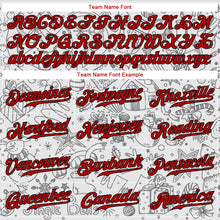 Load image into Gallery viewer, Custom Gray Red-Black Christmas 3D Authentic Baseball Jersey
