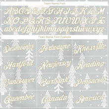 Load image into Gallery viewer, Custom Gray White-Old Gold Christmas 3D Performance T-Shirt