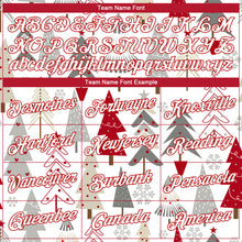 Load image into Gallery viewer, Custom Gray White-Red Christmas 3D Performance T-Shirt