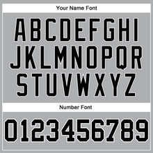 Load image into Gallery viewer, Custom Gray Black-White Authentic Baseball Jersey