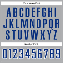 Load image into Gallery viewer, Custom Gray Royal-White Authentic Baseball Jersey