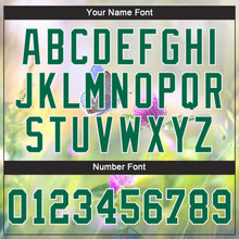 Load image into Gallery viewer, Custom Gray Kelly Green-White 3D Pattern Design Flowers And Butterfly Authentic Baseball Jersey