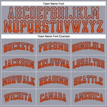 Load image into Gallery viewer, Custom Gray Orange-Navy Authentic Drift Fashion Baseball Jersey