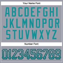 Load image into Gallery viewer, Custom Gray Teal-Black Authentic Drift Fashion Baseball Jersey