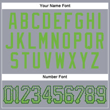Load image into Gallery viewer, Custom Gray Neon Green-Navy Authentic Drift Fashion Baseball Jersey