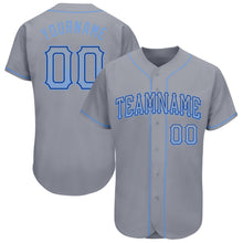 Load image into Gallery viewer, Custom Gray Light Blue-Royal Authentic Drift Fashion Baseball Jersey