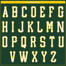 Load image into Gallery viewer, Custom Green White-Gold Authentic Baseball Jersey