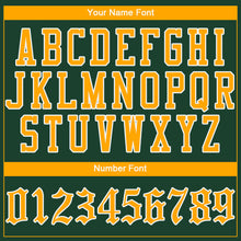 Load image into Gallery viewer, Custom Green Gold-White Authentic Baseball Jersey
