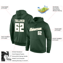 Load image into Gallery viewer, Custom Stitched Green White-Cream Sports Pullover Sweatshirt Hoodie