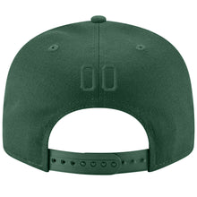 Load image into Gallery viewer, Custom Green Green-Gold Stitched Adjustable Snapback Hat