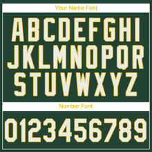 Load image into Gallery viewer, Custom Green White-Gold Performance T-Shirt