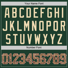 Load image into Gallery viewer, Custom Green Camo-Red Authentic Baseball Jersey