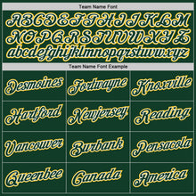 Load image into Gallery viewer, Custom Green Green-Gold Authentic Baseball Jersey