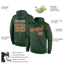 Load image into Gallery viewer, Custom Stitched Green Camo-Red Sports Pullover Sweatshirt Hoodie