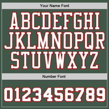 Load image into Gallery viewer, Custom Stitched Green White-Red Sports Pullover Sweatshirt Hoodie