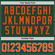 Load image into Gallery viewer, Custom Green Orange-White Performance T-Shirt