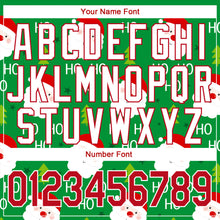 Load image into Gallery viewer, Custom Stitched Green Red-White Christmas 3D Sports Pullover Sweatshirt Hoodie