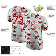 Load image into Gallery viewer, Custom Green Red-White Christmas 3D Performance T-Shirt