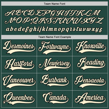 Load image into Gallery viewer, Custom Green Cream-Black Hockey Jersey