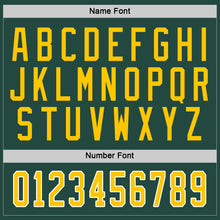 Load image into Gallery viewer, Custom Green Gold-White Hockey Jersey