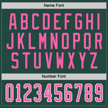Load image into Gallery viewer, Custom Green Pink-White Hockey Jersey