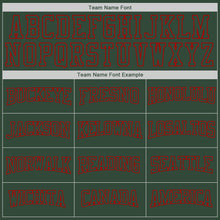 Load image into Gallery viewer, Custom Stitched Green Green-Red Sports Pullover Sweatshirt Hoodie