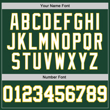 Load image into Gallery viewer, Custom Green White-Gold Authentic Baseball Jersey