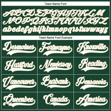 Load image into Gallery viewer, Custom Green White-Cream Authentic Baseball Jersey