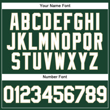 Load image into Gallery viewer, Custom Green White-Cream Authentic Baseball Jersey