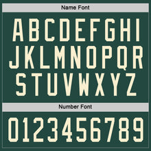 Load image into Gallery viewer, Custom Green Cream Hockey Jersey