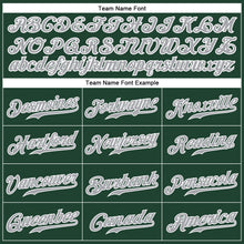 Load image into Gallery viewer, Custom Green Gray-White Authentic Baseball Jersey
