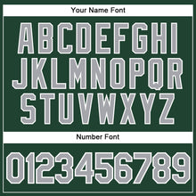Load image into Gallery viewer, Custom Green Gray-White Authentic Baseball Jersey