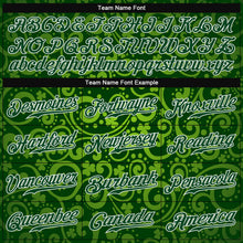 Load image into Gallery viewer, Custom Green Green-White 3D Pattern Design Authentic St. Patrick's Day Baseball Jersey