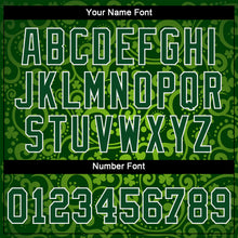 Load image into Gallery viewer, Custom Green Green-White 3D Pattern Design Authentic St. Patrick's Day Baseball Jersey