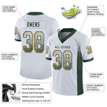 Load image into Gallery viewer, Custom White Green-Gold Drift Fashion Football Jersey