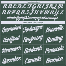 Load image into Gallery viewer, Custom Hunter Green White Round Neck Basketball Jersey