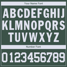 Load image into Gallery viewer, Custom Hunter Green White V-Neck Basketball Jersey