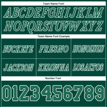 Load image into Gallery viewer, Custom Hunter Green Kelly Green-White Authentic Throwback Basketball Shorts