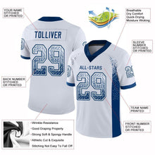Load image into Gallery viewer, Custom White Royal Drift Fashion Football Jersey
