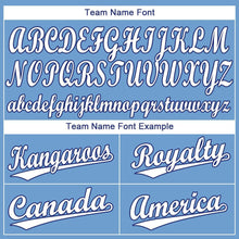Load image into Gallery viewer, Custom Light Blue White-Royal Baseball Jersey